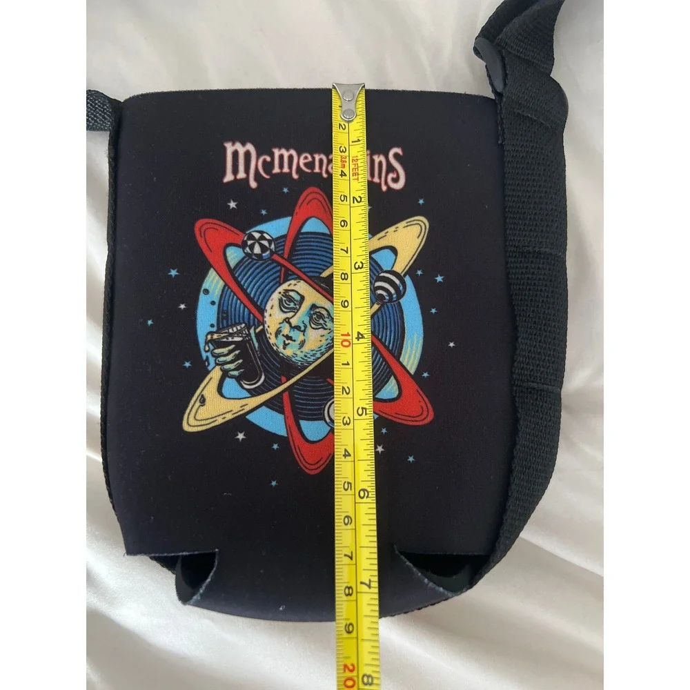 McMenamins Atom Growler Bag Black Neoprene Insulated Carrier Adjustable Strap
